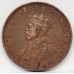 AUSTRALIA 1921 . ONE 1 PENNY . INDIAN DIE . 6 PEARLS